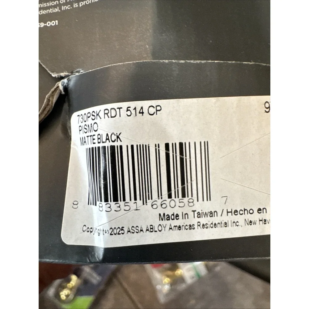 Kwikset Pismo Passage Matte Black Door Lock‎ Bed And Bath